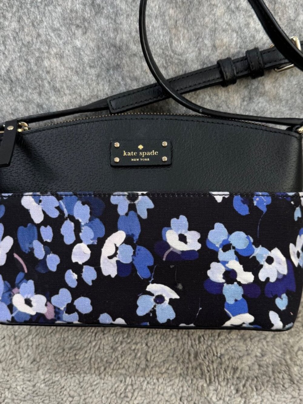 Kate Spade Floral Millie Grove Crossbody Purse Bag Leather - Picture 3 of 15